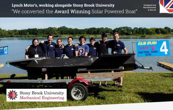 LMC powering SBU's award winning solar powered boat