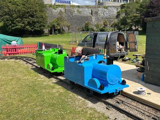Miniature Railway Converted to Electric on Plymouth Hoe